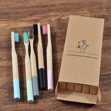 Load image into Gallery viewer, Bamboo Toothbrush Set
